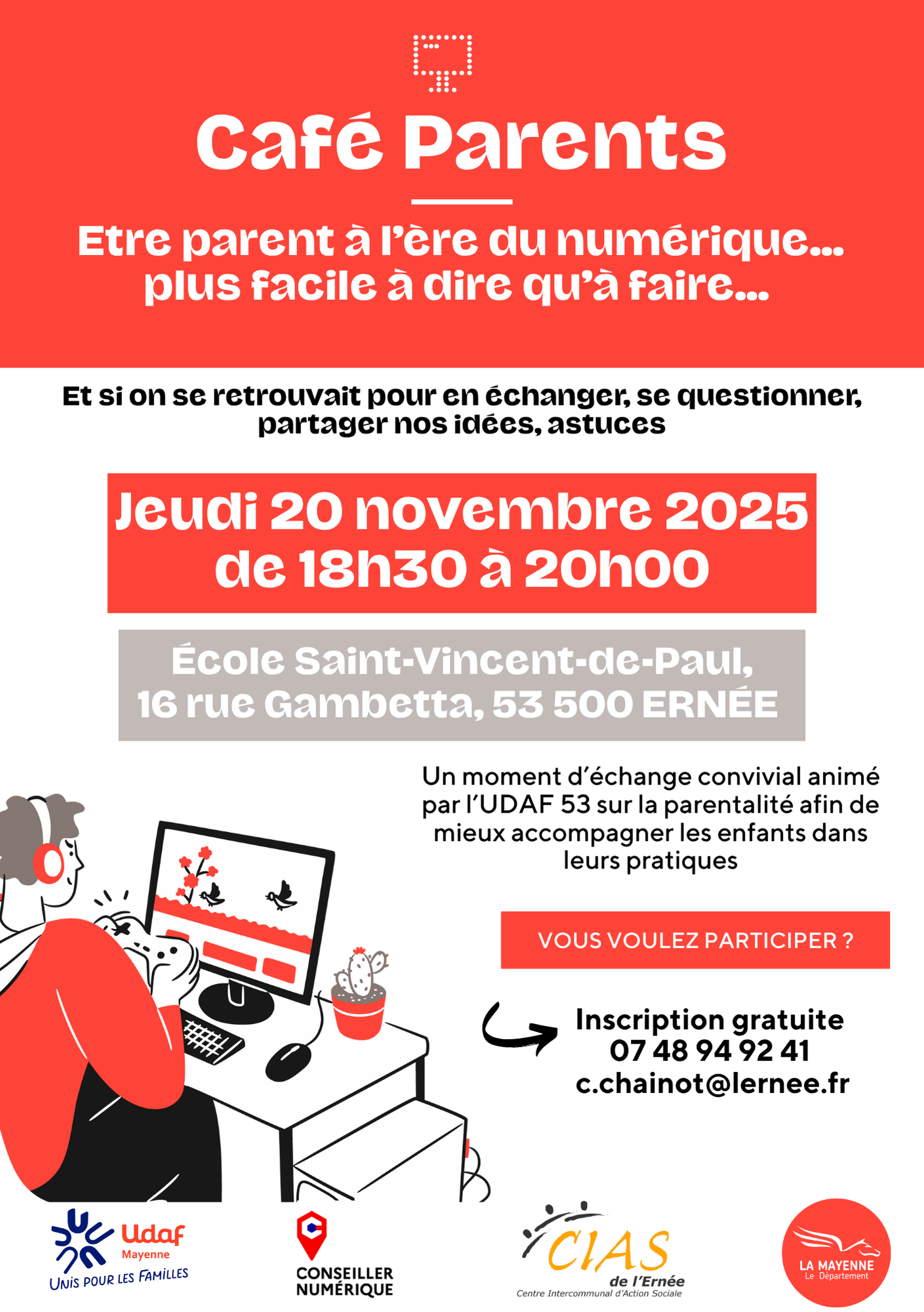 Café parents numérique Ernée