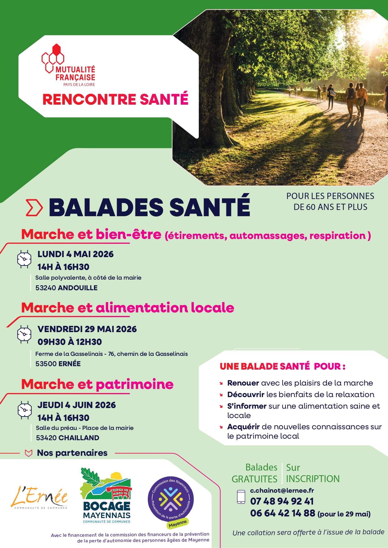 Balades santé - Mai/Juin 2026